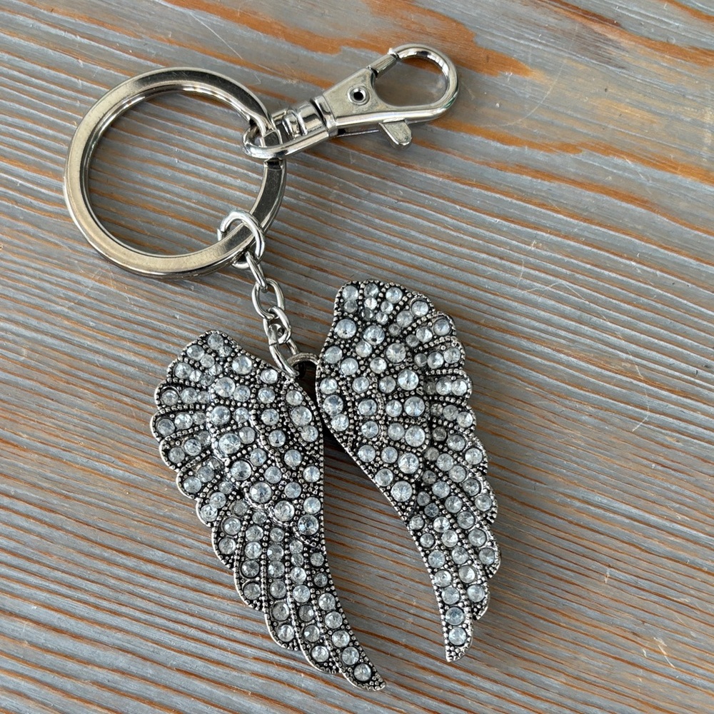 Crystals Angel Wings Key Chain